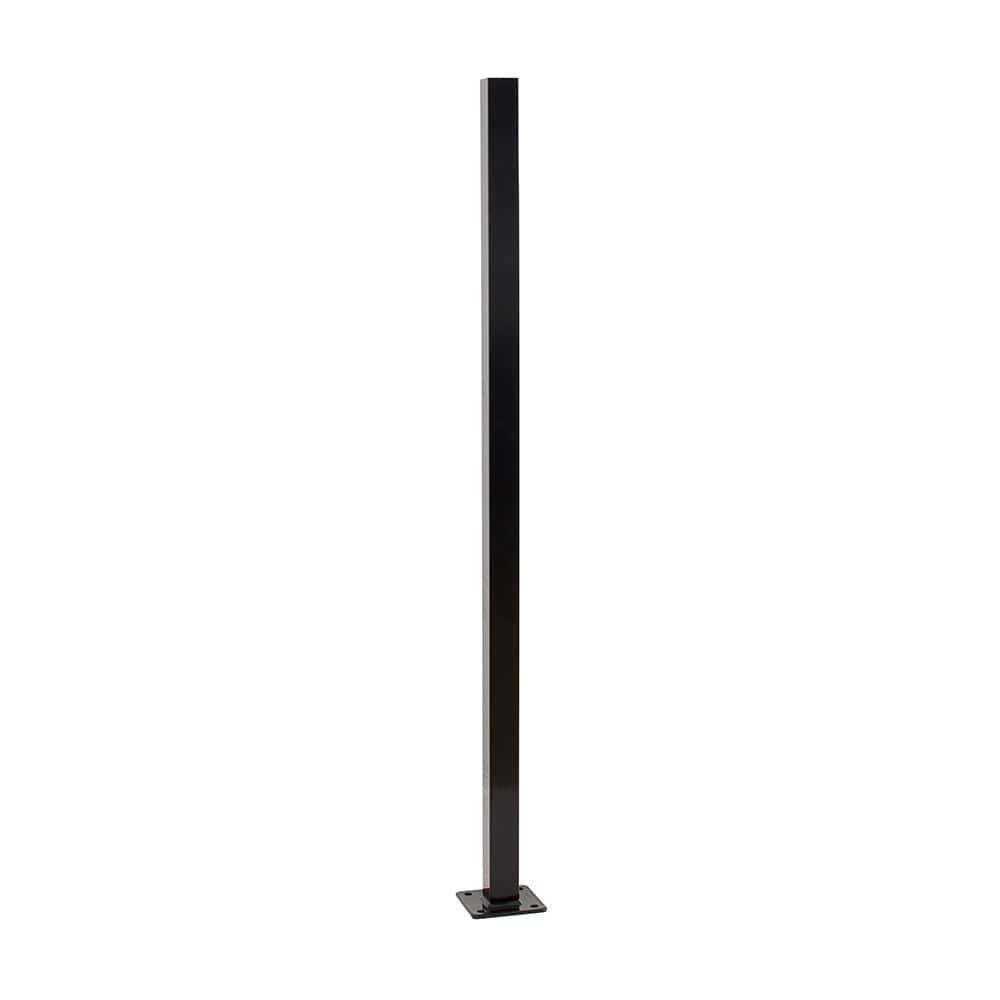 Fortress Building Products Versai Fortress Building Products Gloss Black Metal Line Post