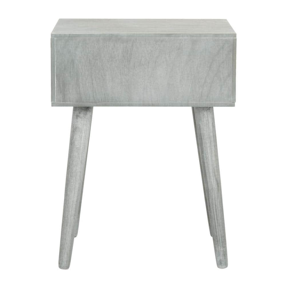 Lyle 1 Drawer Side Table - SlateGrey - Safavieh.