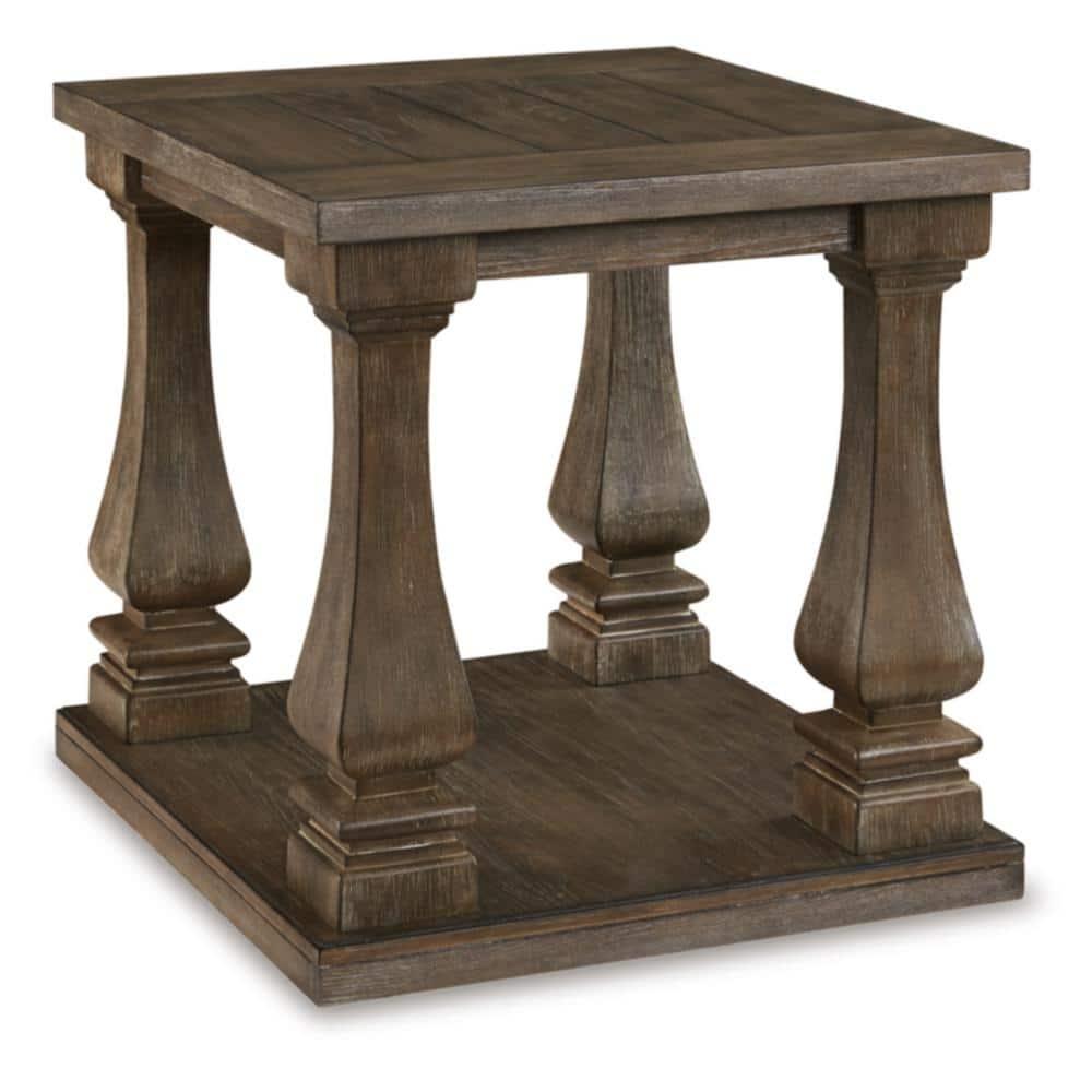 Johnelle Rectangular End Table Gray - Signature Design by Ashley