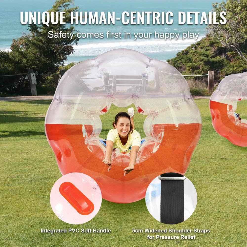 VEVOR Inflatable Bumper Ball 1-Pack, 5FT/1.5M Body Sumo Zorb Balls for Teen & Adult, 0.8mm Thick PVC Human Hamster Bubble Balls