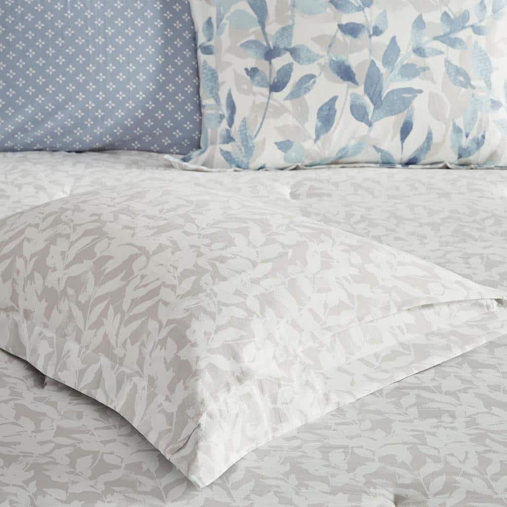 Madison Park Essentials Sofia Microfiber Reversible Comforter Set with Bed Sheets
