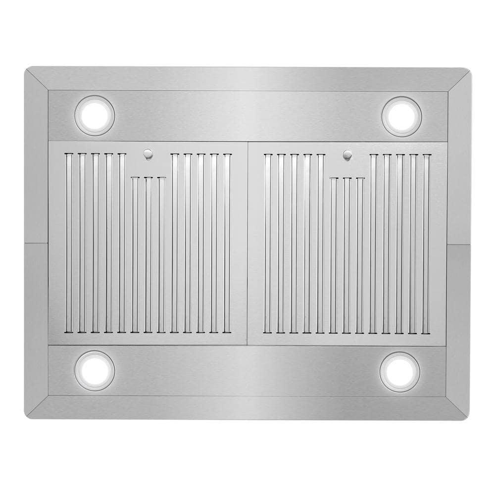 Cosmo 30" 380 CFM Ductless Island Range Hood Kitchen Hood in Stainless Steel