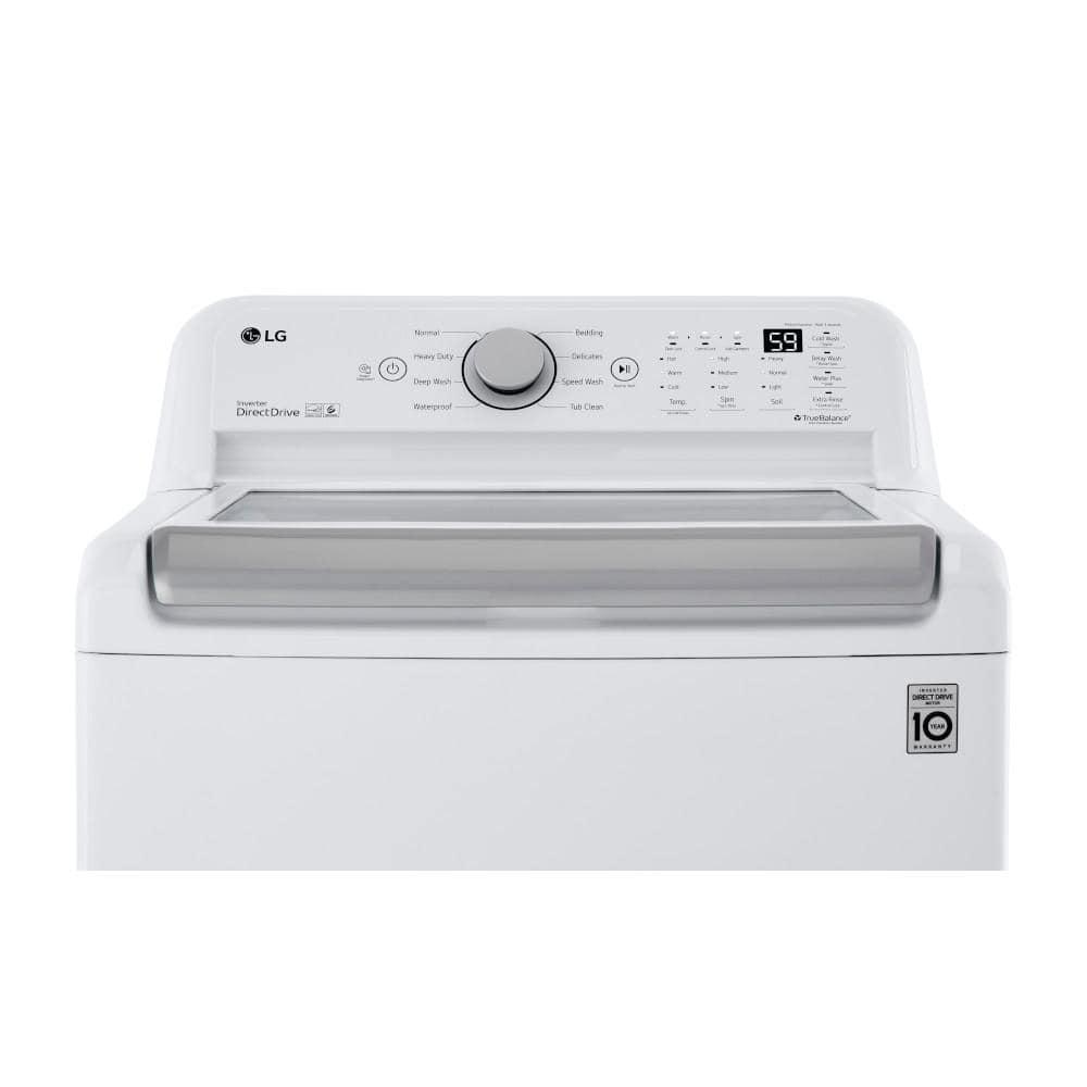 LG WT7150CW 5.0 Cu. Ft. White Mega Capacity Top Load Washer with TurboDrum™ Technology
