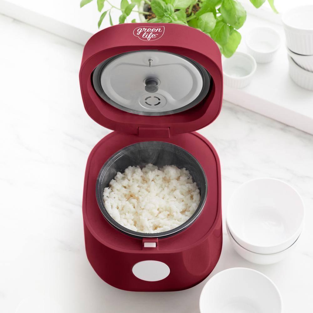 GreenLife Rice Cooker | Red