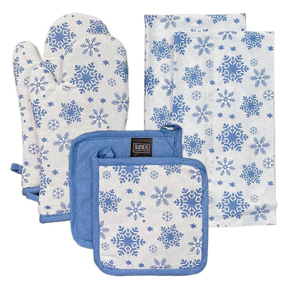 Lintex Lintex Floral Cotton Potholder & Oven Mitt Set