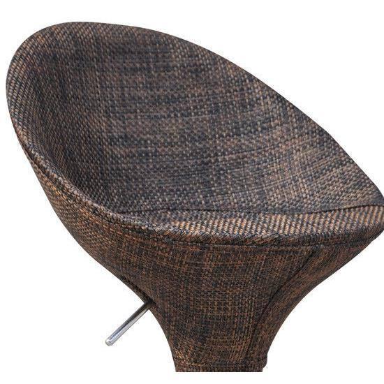 Orren Ellis Galeton Swivel Upholstered Adjustable Height Counter Stool with Metal Frame (Set of 2)