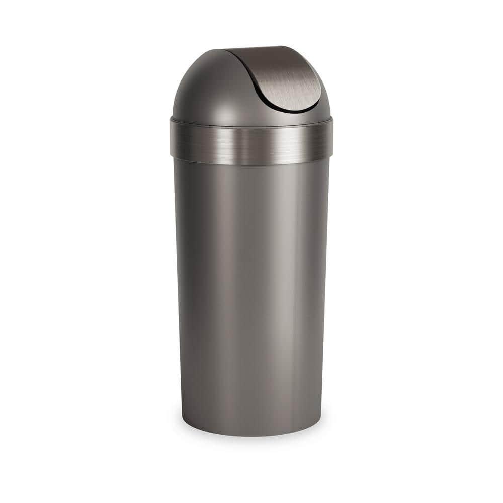 Umbra Venti Plastic Swing Top Trash Can - 16 Gallons