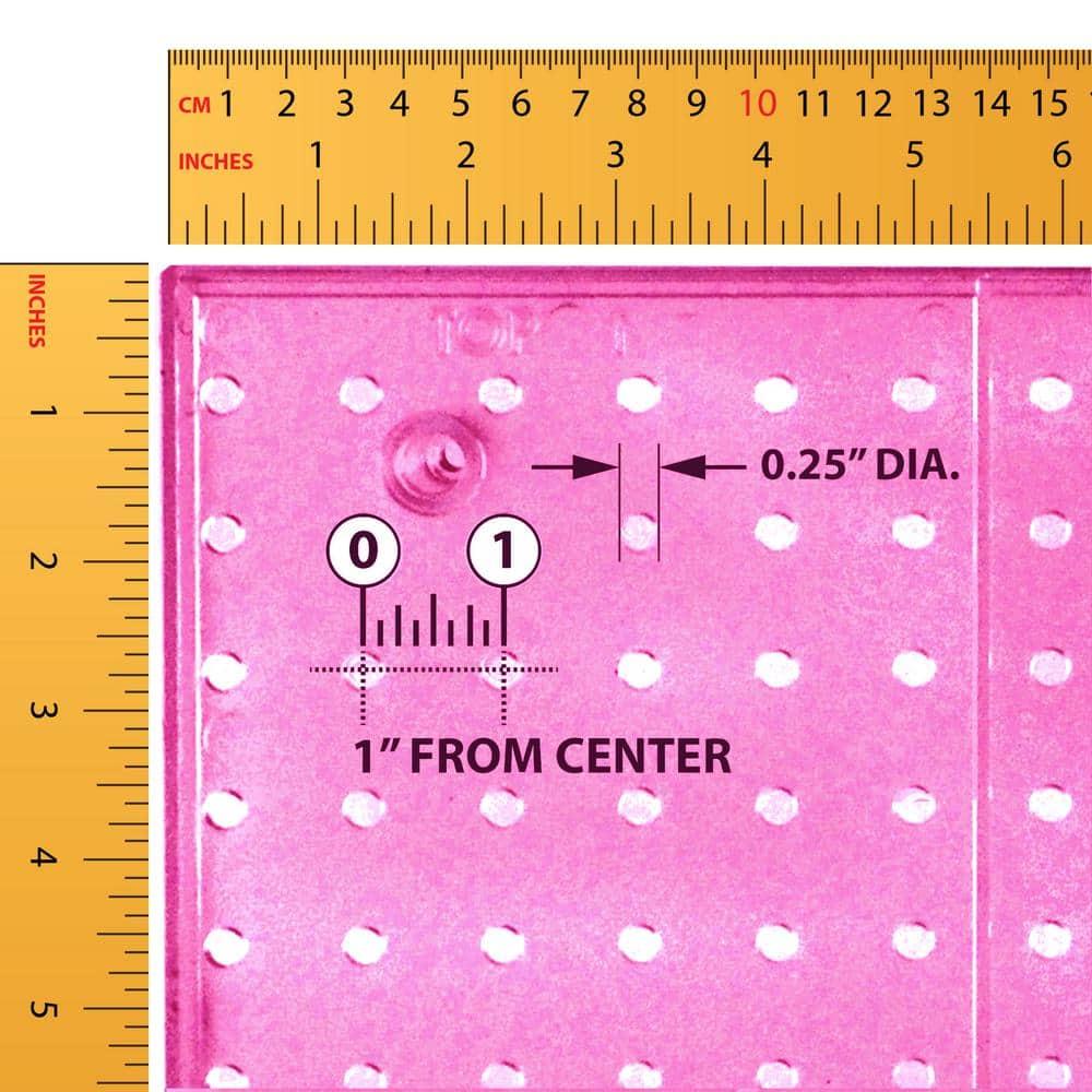 Azar Displays 900988-PNK 125-Piece Pegboard Organizer Kit (2 - 24"x24")