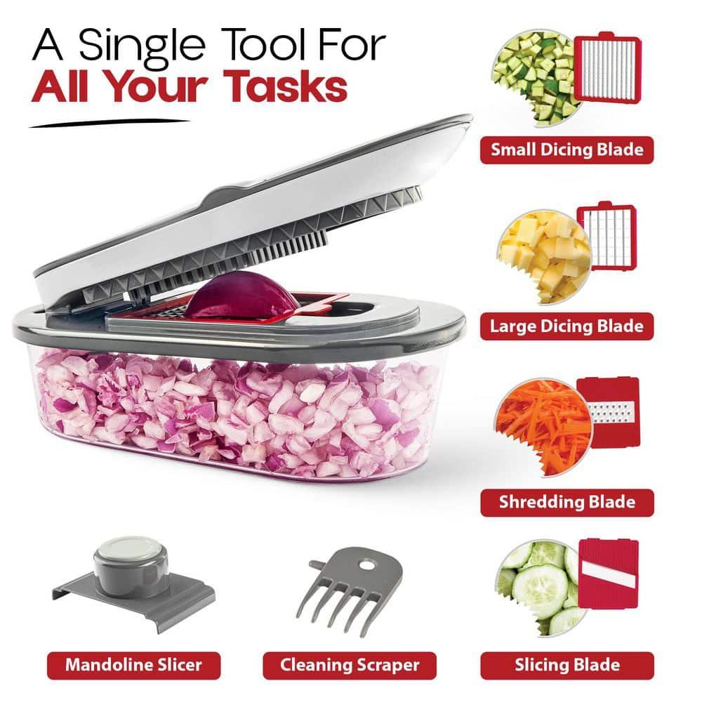 Chopzilla Gray Multi Function Chopper with 4 Blades