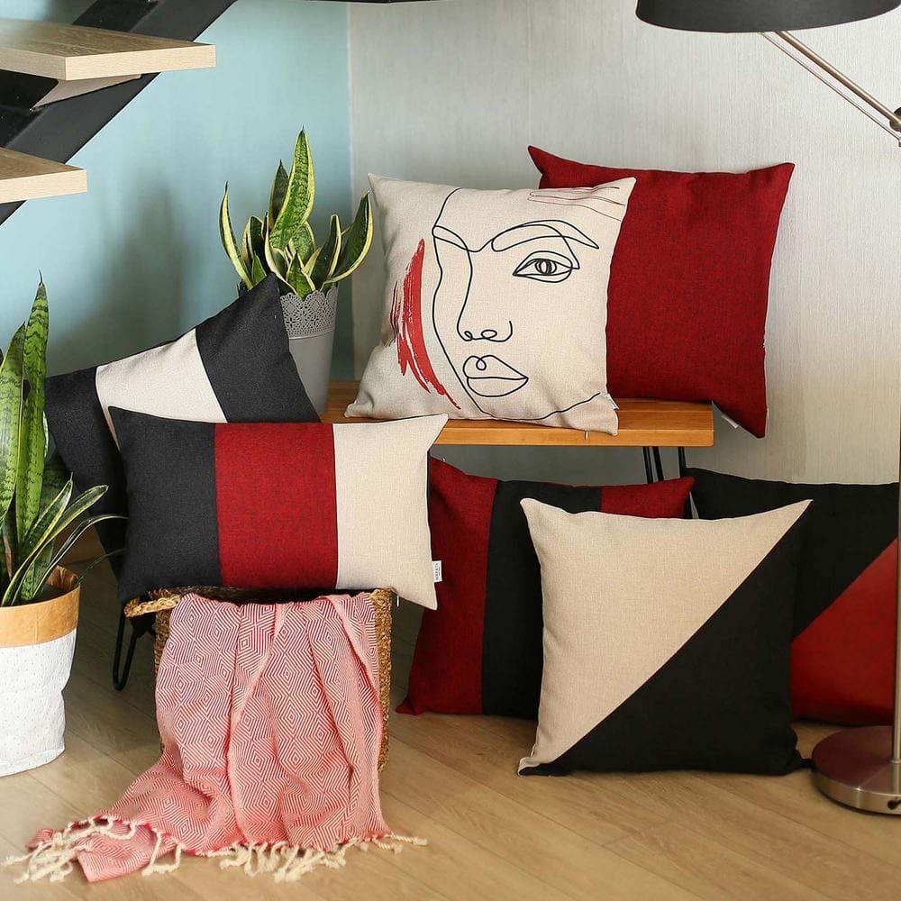 Mike&Co. New York Reversible Pillow Cover (Set of 4)