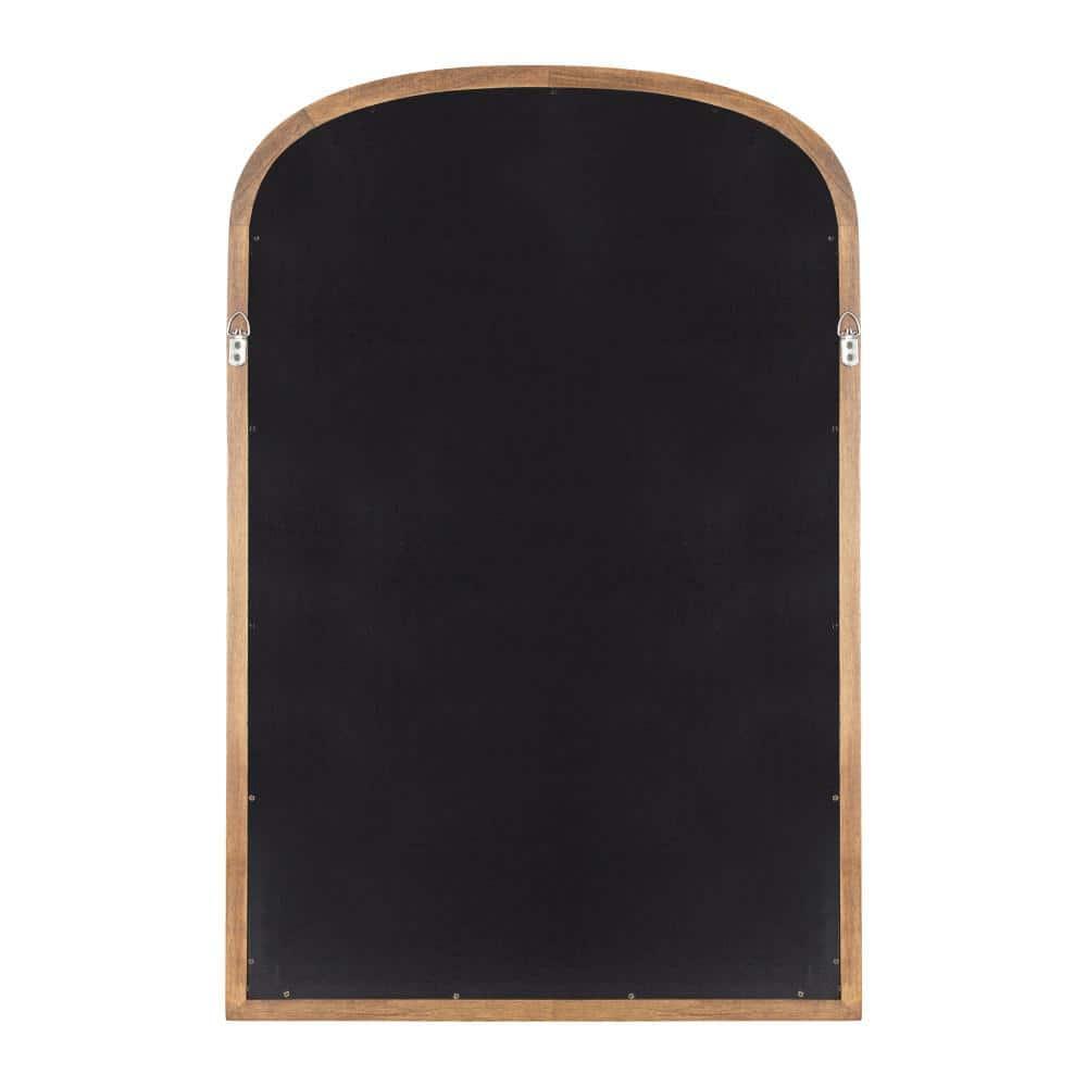 24"x36" Hatherleigh Basket Arch Wall Mirror Rustic Brown - Kate & Laurel All Things Decor: Modern Farmhouse Design, No Assembly Required