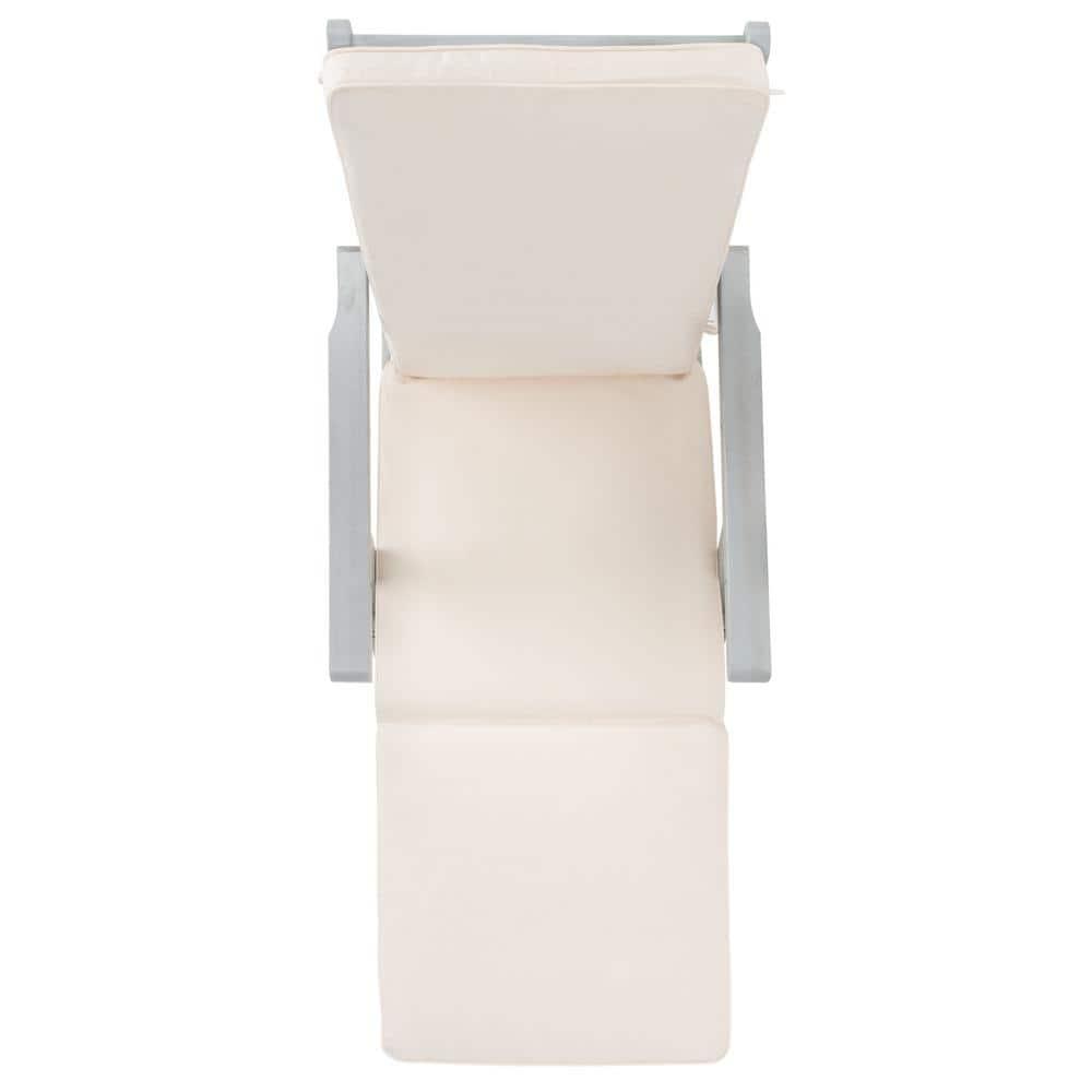 Palmdale Lounge Chair - Outdoor - PAT7015 - Grey/Beige -Safavieh