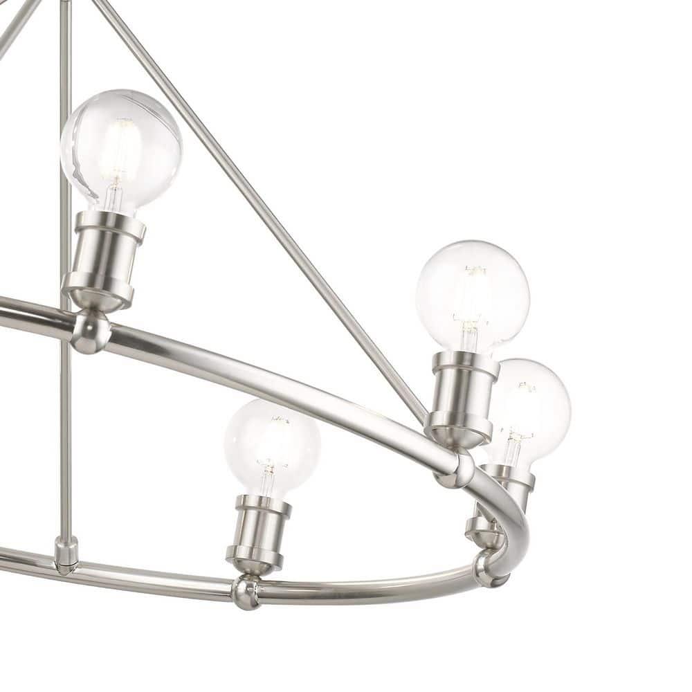 Livex Lighting Lansdale 8 - Light Chandelier in Brushed Nickel