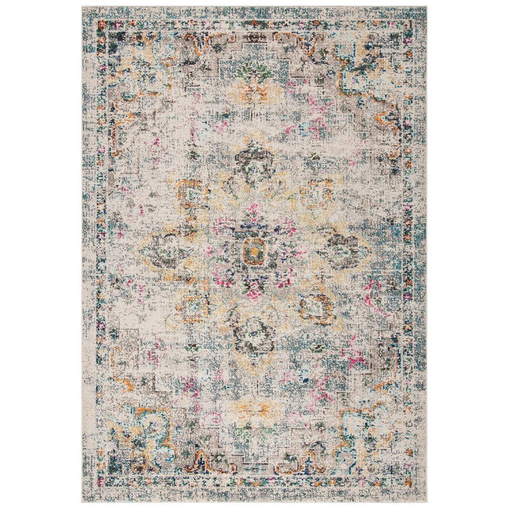 Madison MAD473 Power Loomed Indoor Area Rug - Grey/Gold - 9'x12' - Safavieh
