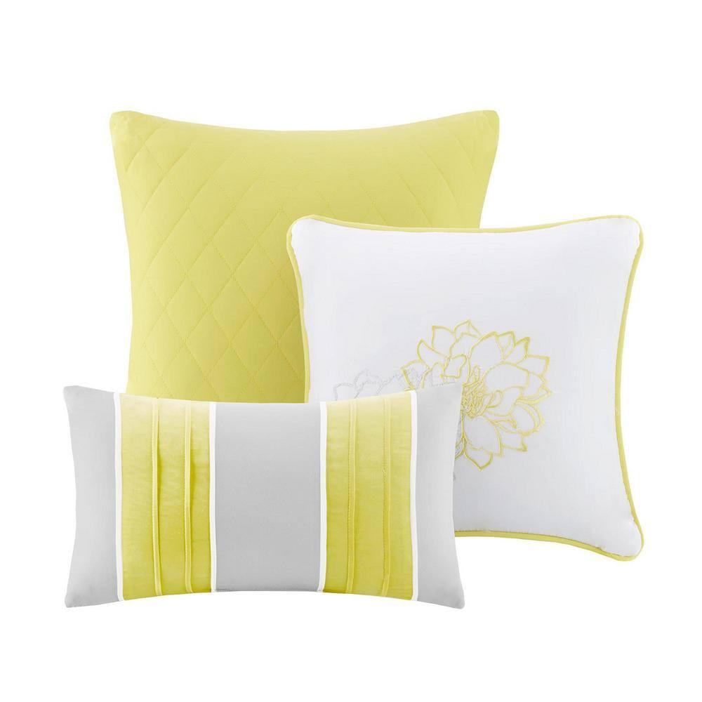 Madison Park Lola 7 Piece Floral Cotton Comforter Set