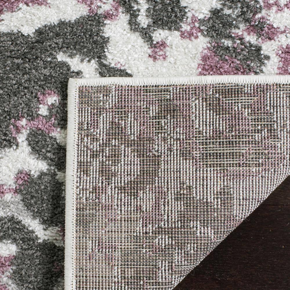 Adirondack ADR115 Power Loomed Area Rug - Ivory/Purple - 8'x8' - Safavieh.
