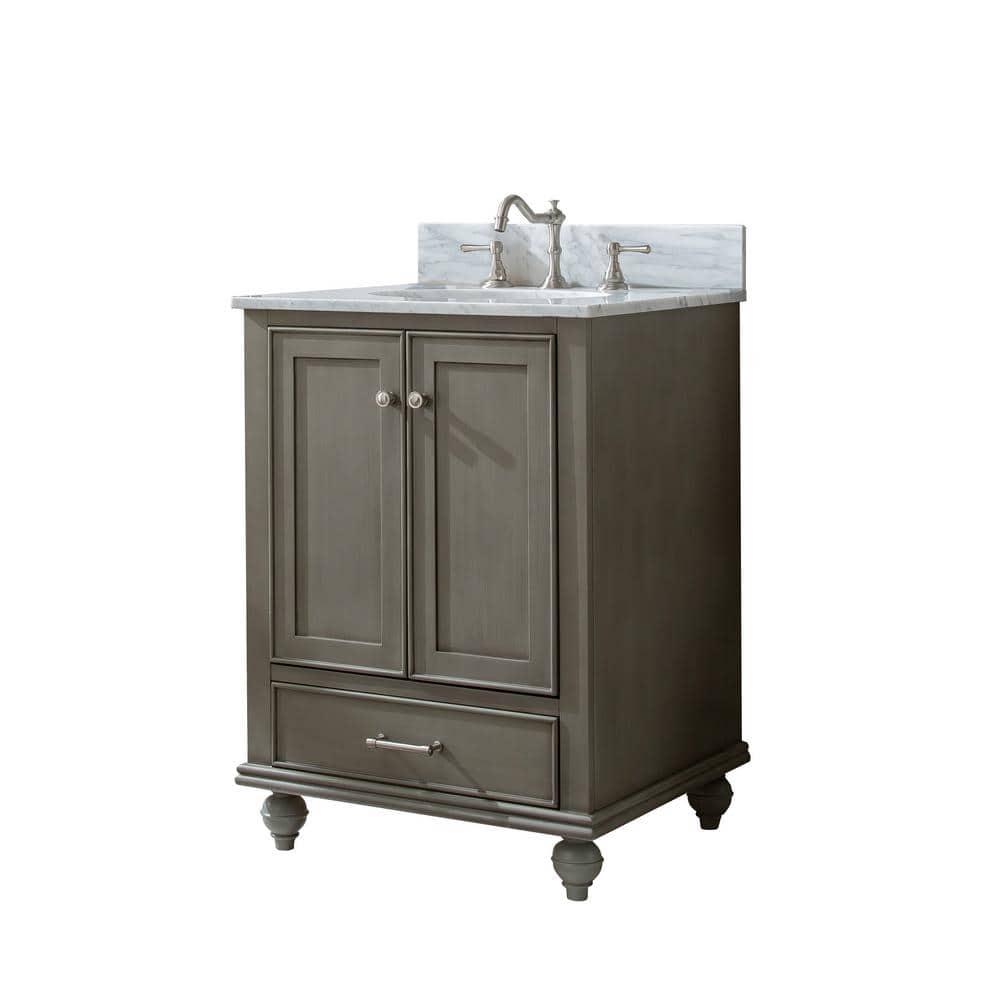 Melissa 24" Single Vanity - Grain White