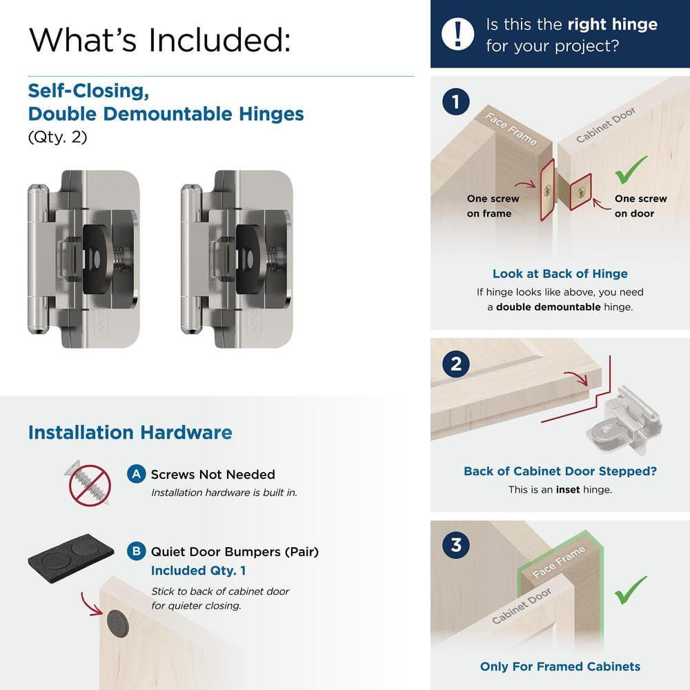 3/8" Demountable Traditional Hinge