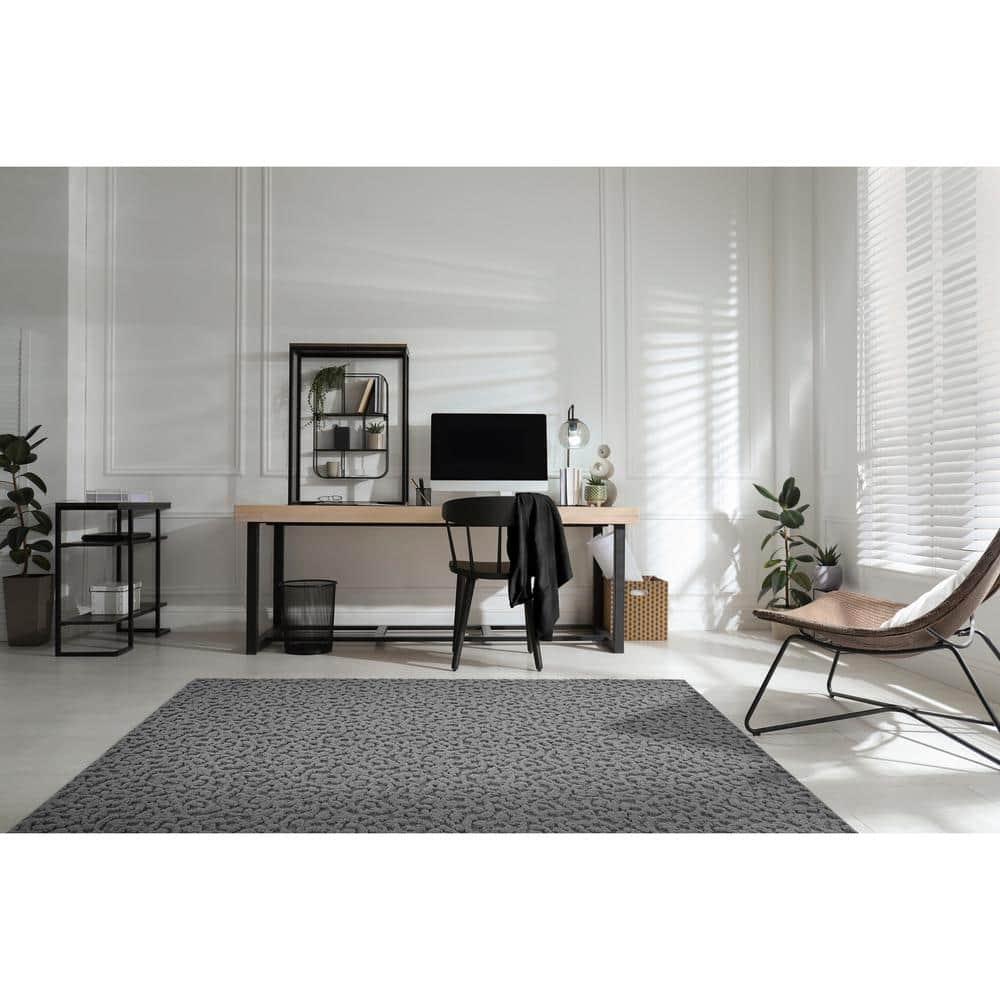 Garland Rug Ivy Cinder Gray Indoor Area Rug, 5' x 7'