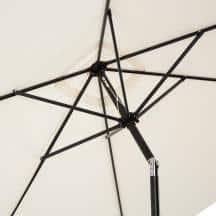 Rectangular Patio Umbrella - 10 Ft Easy Crank Sun Shade with Push Button Tilt for Outdoor Furniture, Deck, Backyard, or Pool by Pure Garden (Beige)
