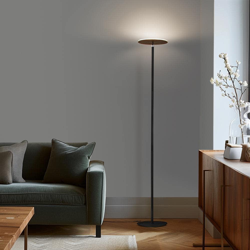 Brightech Sky Industrial 63 in. Dimmable LED Floor Lamp with Adjustable Head