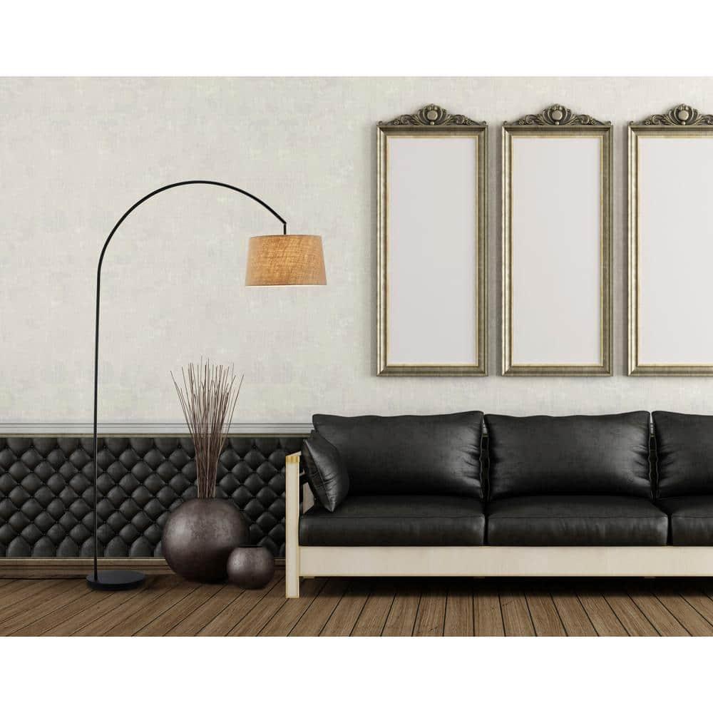 Adesso Goliath Arc Lamp, Matte Black