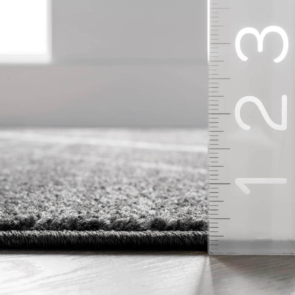 Nuloom 2x3 Thigpen Contemporary Indoor Area Rug, Charcoal, Abstract Lines, Non-Slip Backing, Stain Resistant, Bedroom Living Room, Kitchen