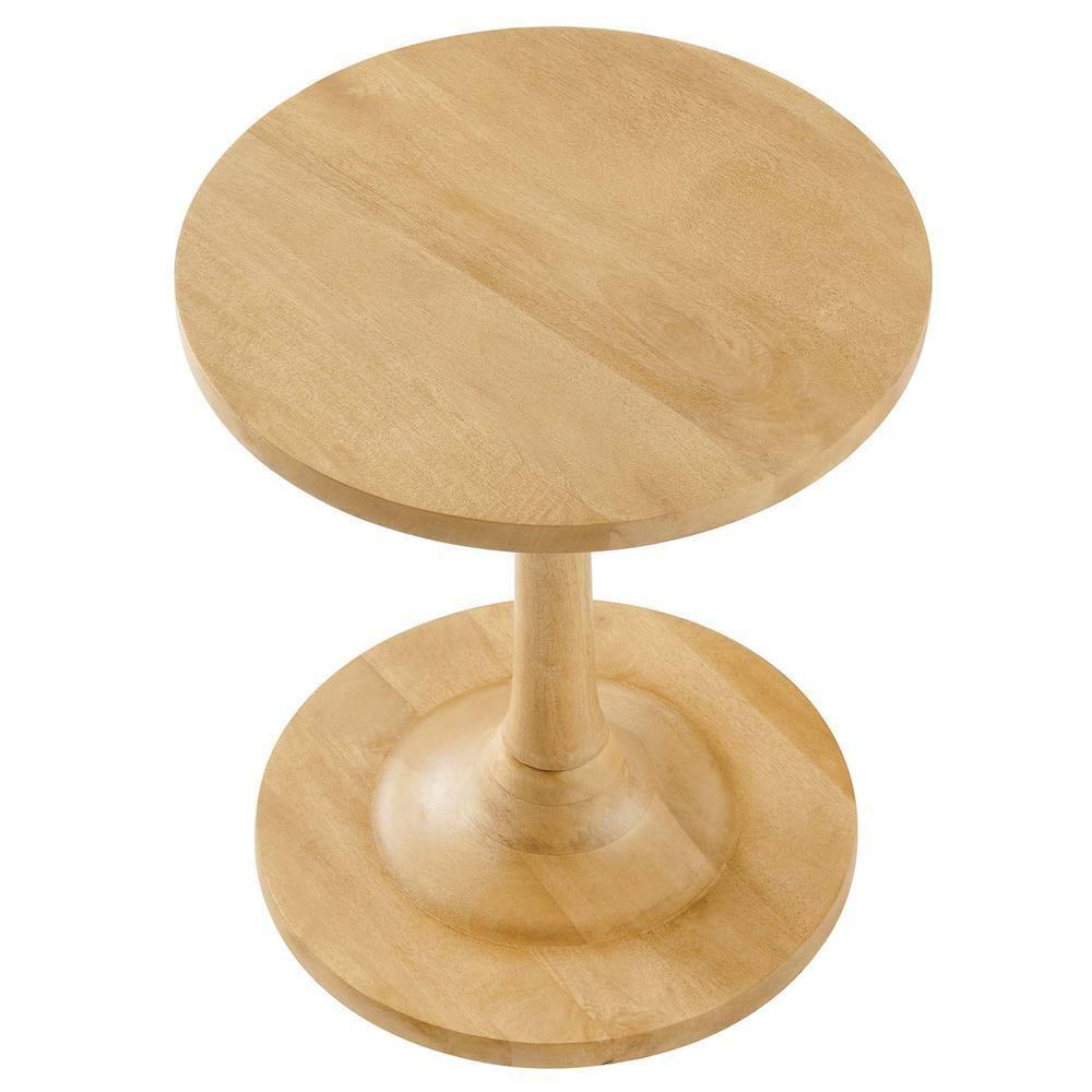 Modway Modway Lina Solid Wood Pedestal End Table