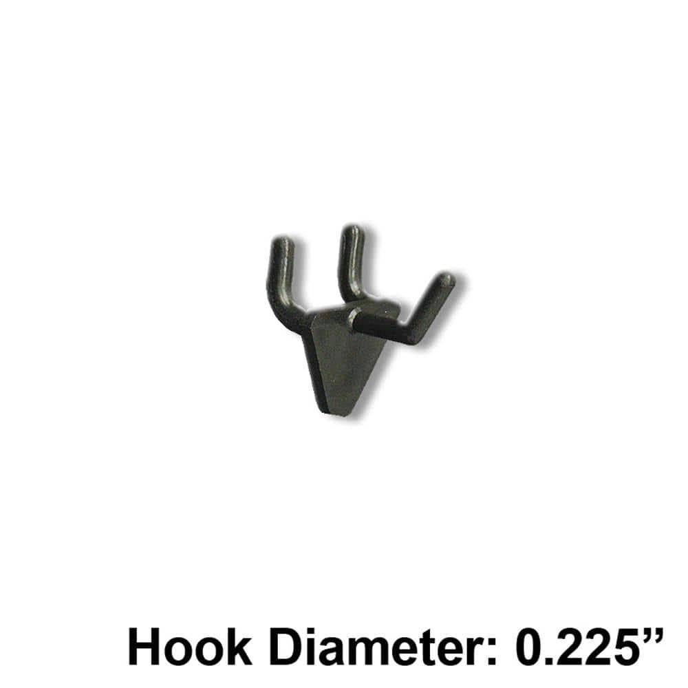 Azar Displays 1" Glass-Filled Nylon Hook: 0.225" Diameter, 50-Pack (Set of 50)