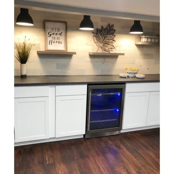 Timberchic River Reclaimed Wooden Wall planks - Simple Peel & Stick Wall Covering Application for DIY Accent Wall & Home Improvement - Modern, Premium Wall Paneling