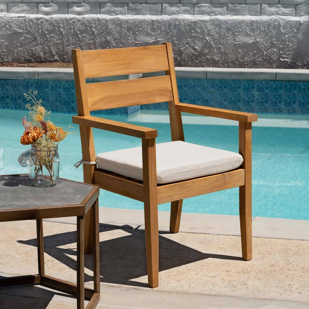 Honeycomb Outdoor Universal Seat Cushion (2-Pack) - Textured Solid Bone