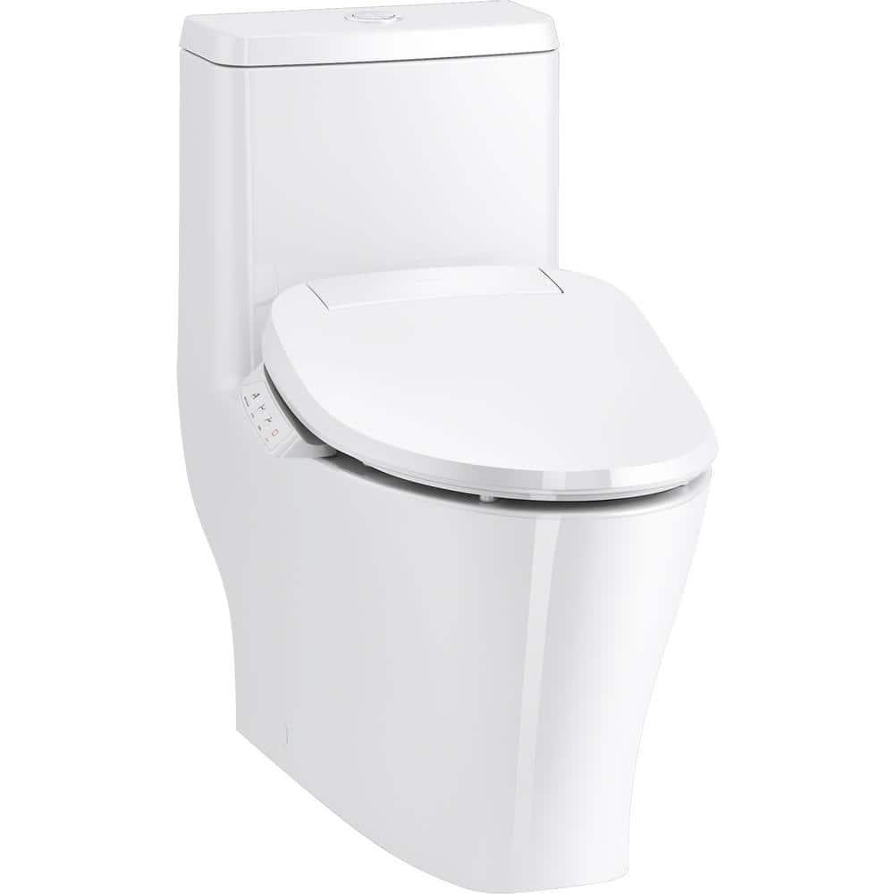 Kohler Spacity One-Piece Compact Elongated Toilet With Skirted Trapway, 1.28 Gpf K28020-0