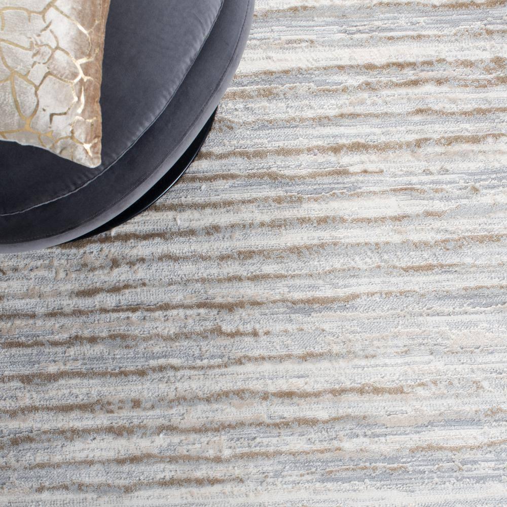 Lagoon LGN518 Power Loomed Area Rug - Grey/Beige - 5'5"x7'7" - Safavieh