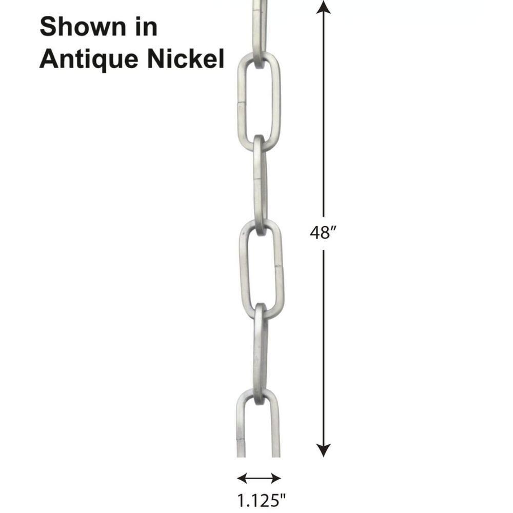 48-inch Brushed Nickel Square Profile Accessory Chain