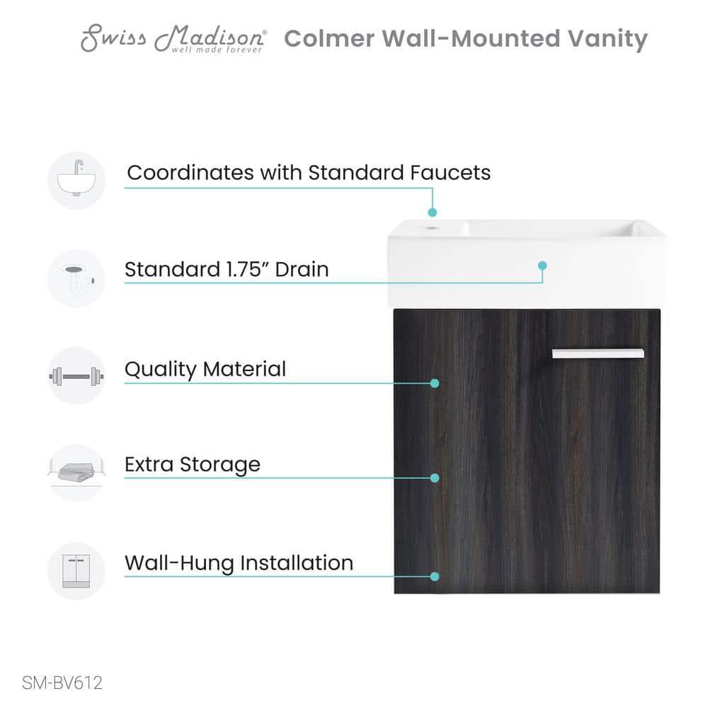 Colmer 18" Wall-Mounted Bathroom Vanity