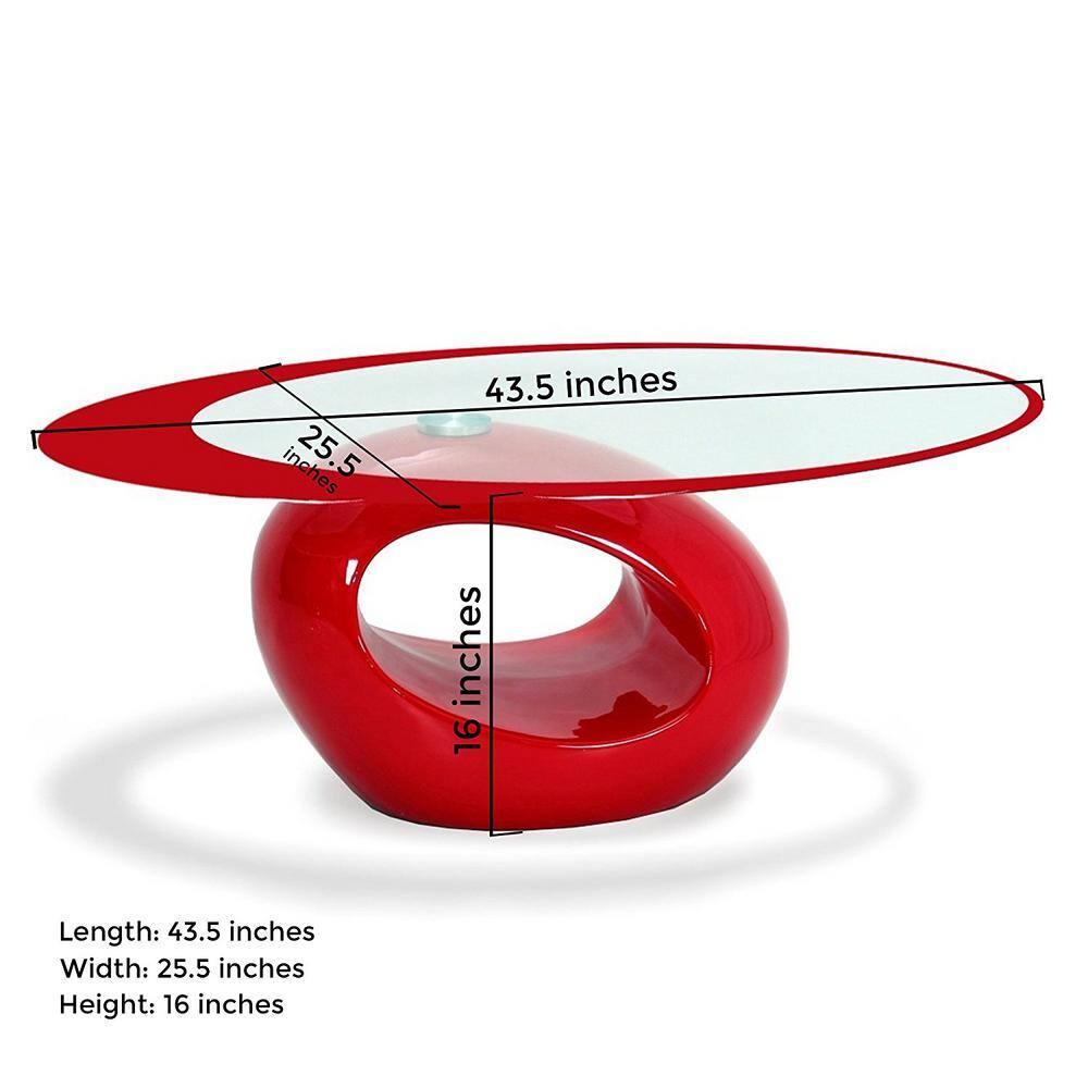 Orren Ellis Glass Top Coffee Table