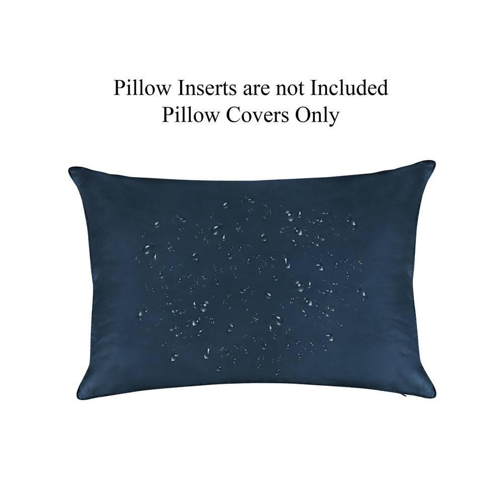 A1 Home Collections LLC Bedding Polyester Lumbar Indoor/Outdoor Pillow Cover (Set of 2)