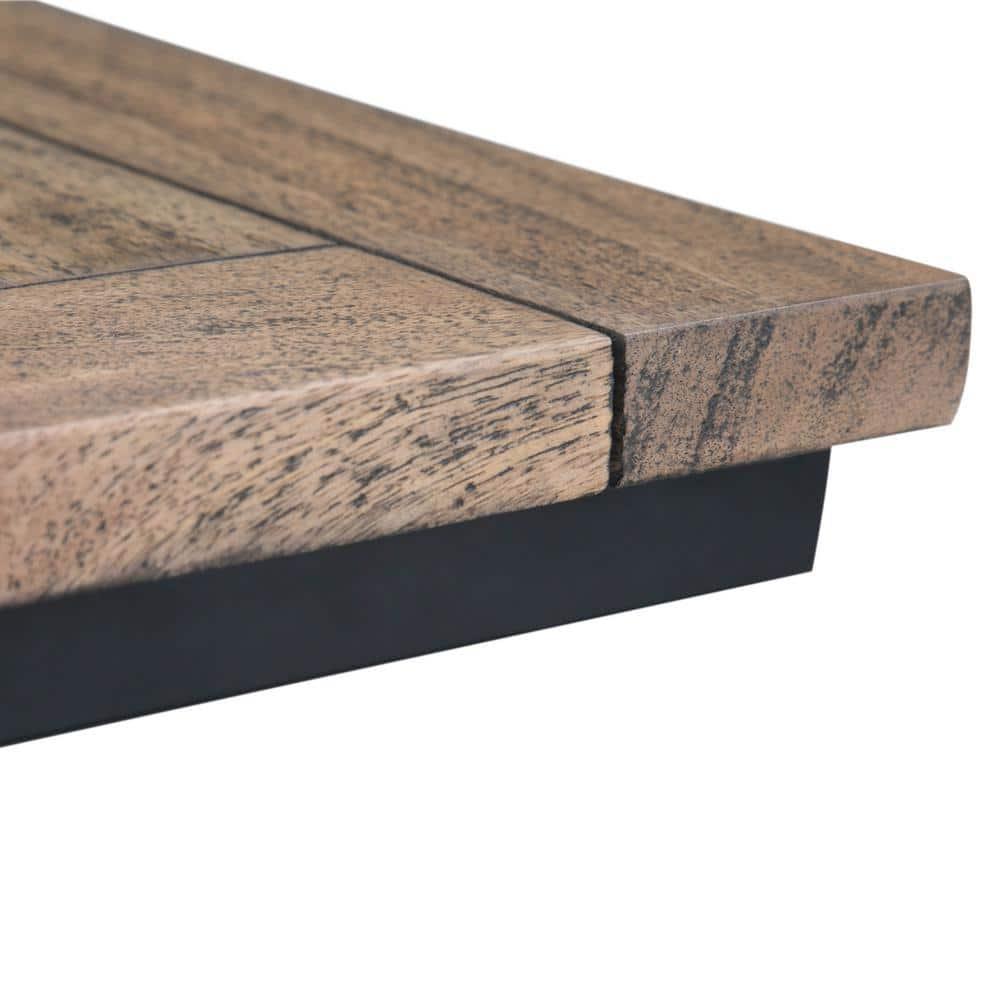Simpli Home Skyler Solid Wood C Side End Accent Table