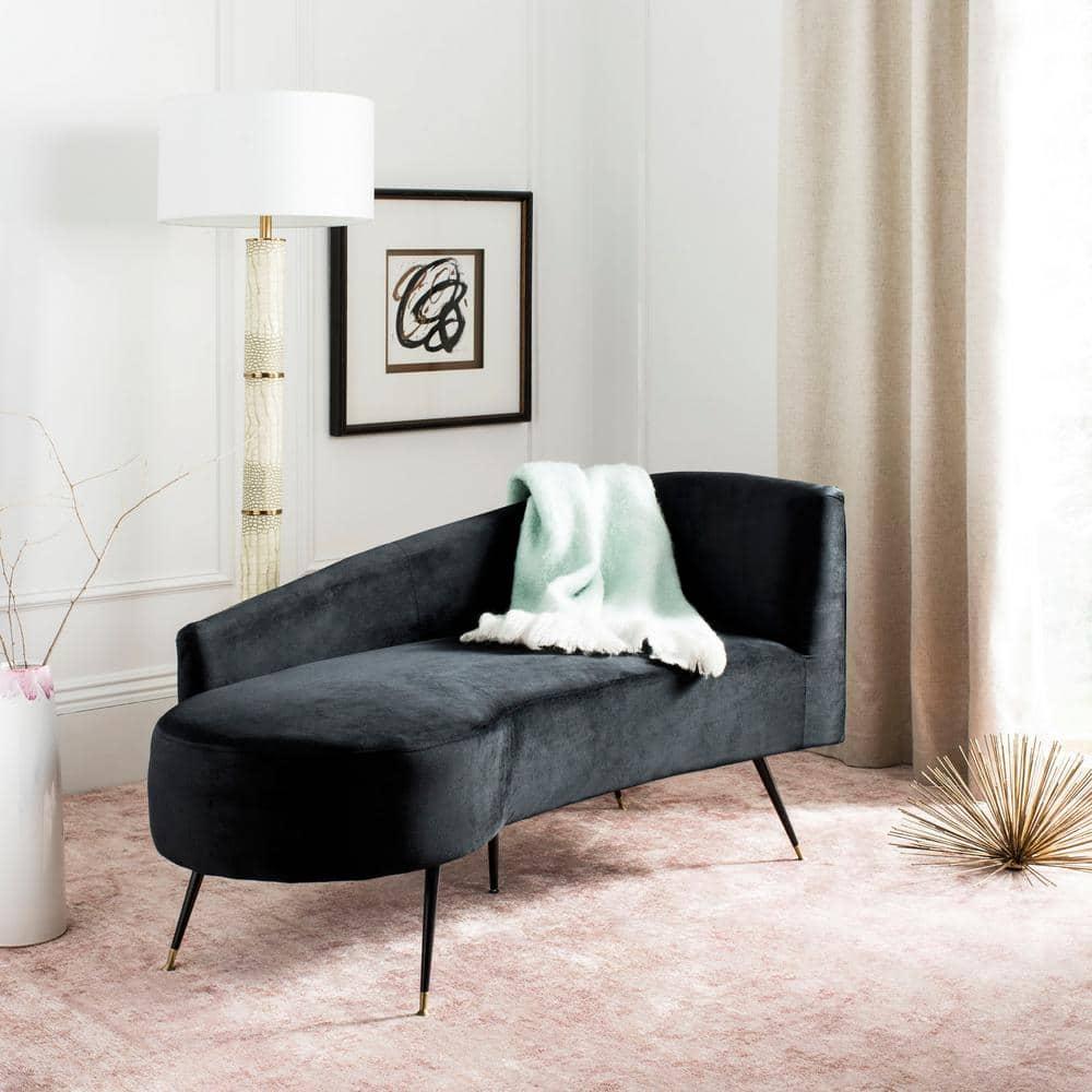 Evangeline Parisian Settee - Black - Safavieh.