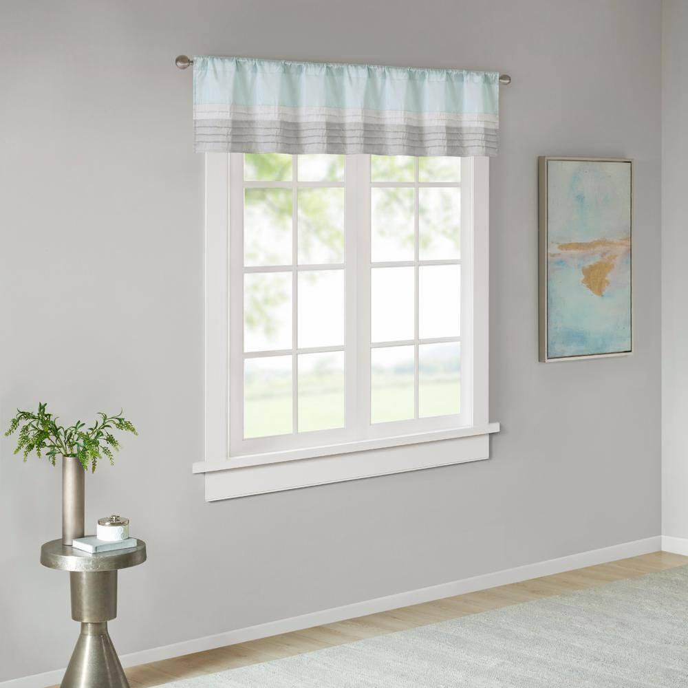 Madison Park Amherst Polyoni Pintuck Window Valance