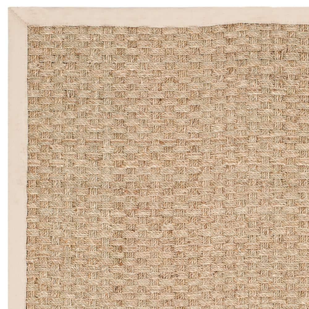 Natural Fiber NF114 Power Loomed Area Rug - Natural/Ivory - 6'x6' - Safavieh.