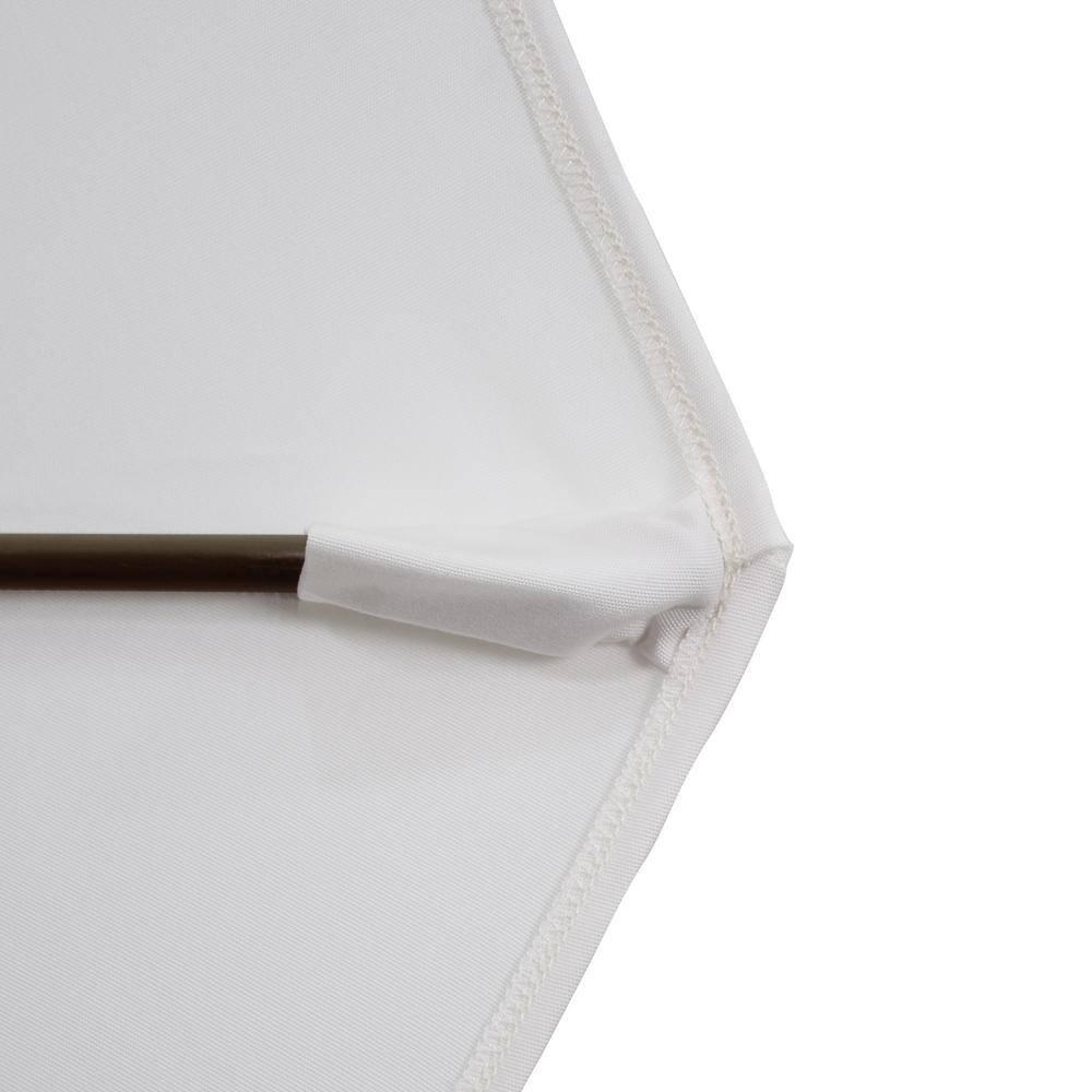 11 ft. Fiberglass Collar Tilt Double Vented Patio Umbrella in Frost Blue Olefin