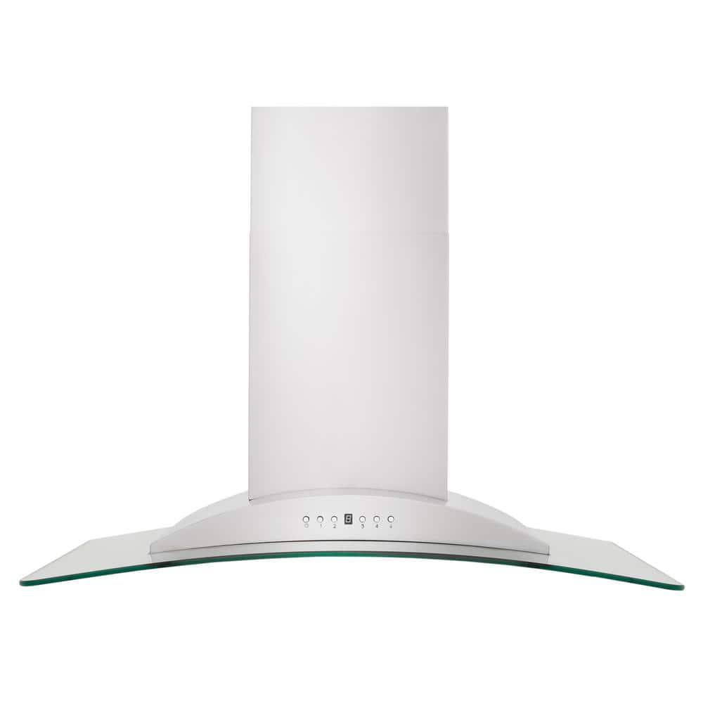 ZLINE ZLINE 36 in. Convertible Vent Convertible Vent Wall Mount Range Hood in Stainless Steel & Glass (KN-36) KN-36