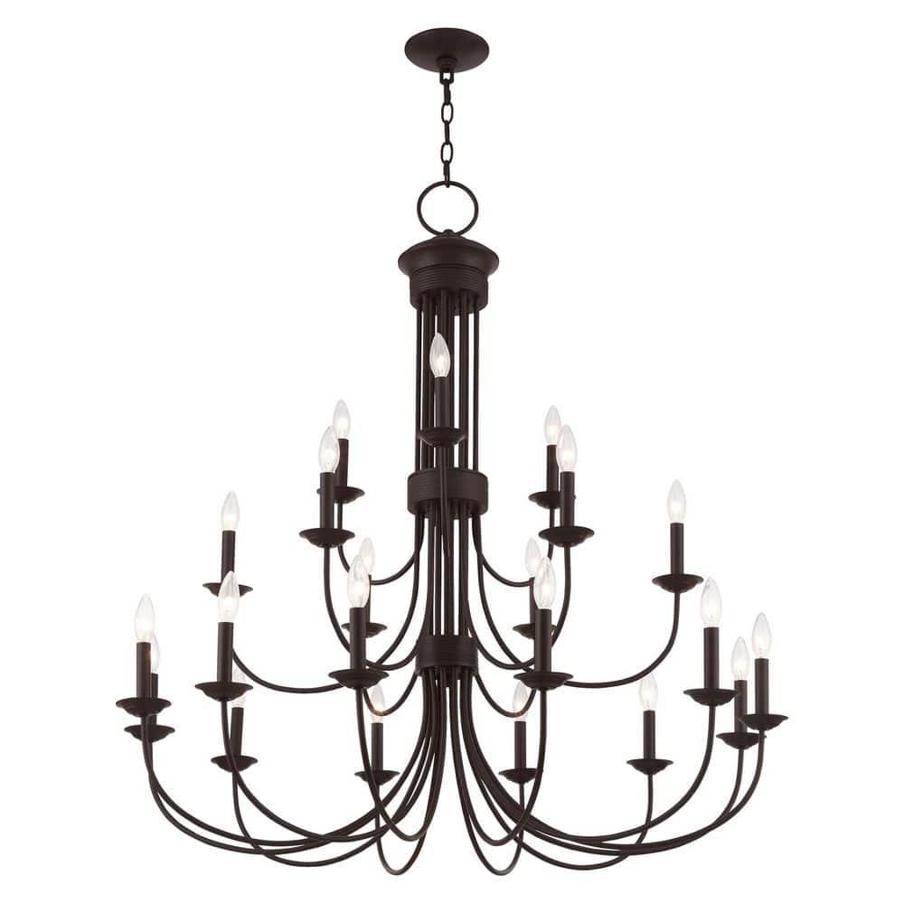 Livex Lighting Estate 21 - Light Chandelier in  Bronze