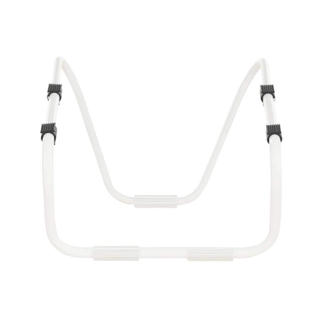 White Tubular No Tool Support Bracket for Window Air Conditioners