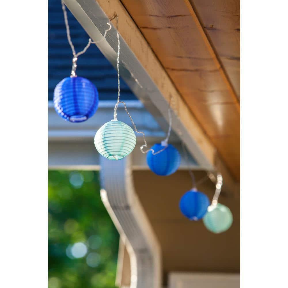 Glow Globe Solar Outdoor Lantern String Lights - 35 ft.