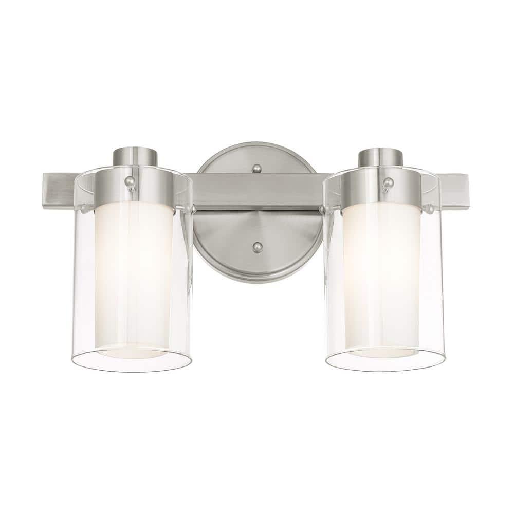 Livex Lighting Manhattan 2 - Light Vanity in  Brushed Nickel