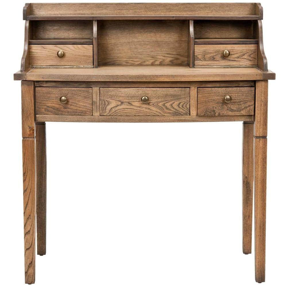 Landon Writing Desk - AMH6516 - Oak - Safavieh Couture