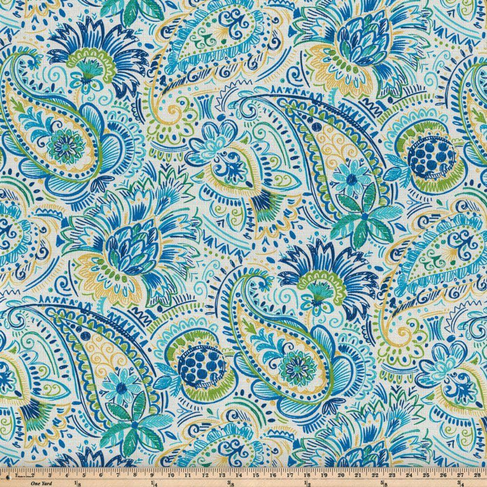 Pillow Perfect Gilford Paisley Indoor/Outdoor Reversible Throw Pillow (Set of 2)