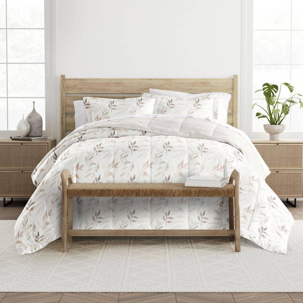 Becky Cameron All Season Down-Alternative Comforter Set in Foliage Stripe